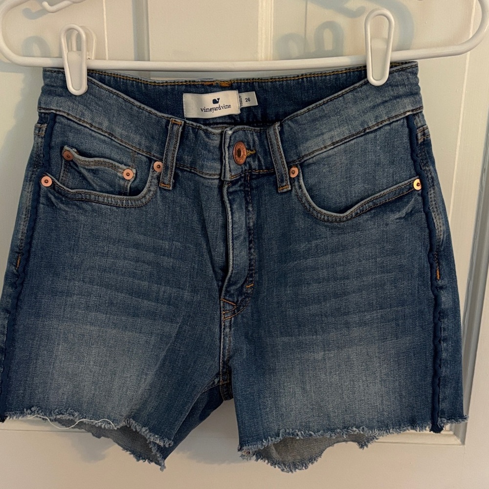 Vineyard Vines Blue Denim Cutoff Shorts